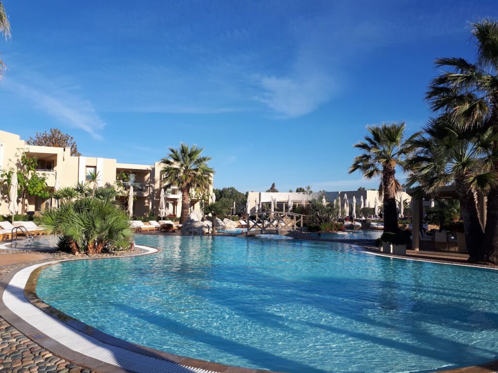 pool view of muslim friendly resort in europe sani hotel club (1)