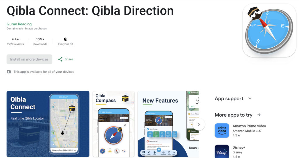 qibla connect the best app for umrah for direction for travel