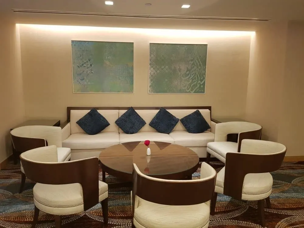 seating at the executive lounge in makkah - muslim travel girl makkah hotel review