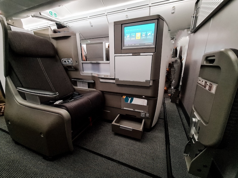 best european avios redemption in business class with flat bed