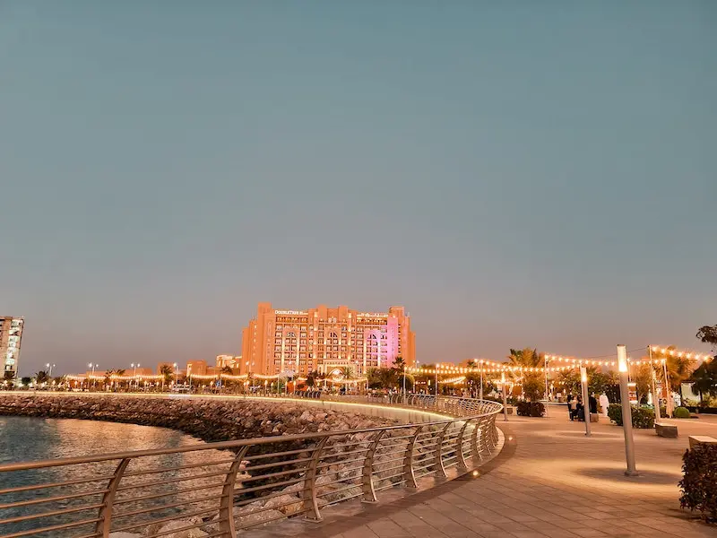 Hotel Review: Doubletree Hotel Ras Al Khaimah -view from promenade