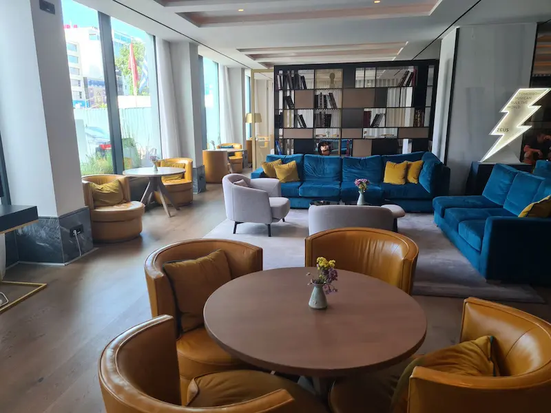 Ground floor lounge at Grand Hyatt Athens hotel review