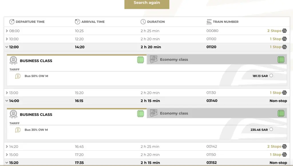 Haramain high speed train with discount prices