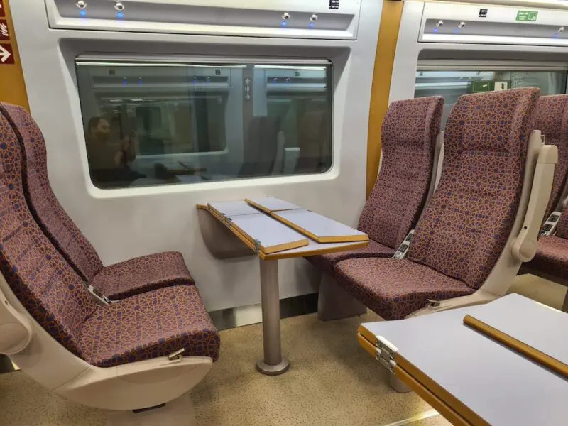 Haramain train economy seats 2