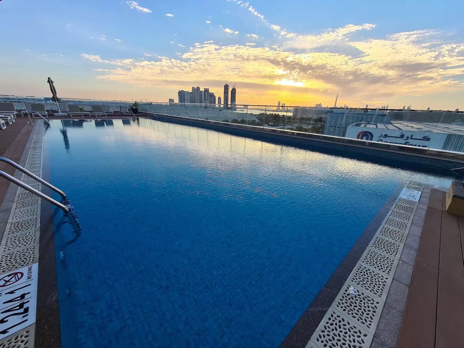 Dubai Festival City Hotel Review view from the pool