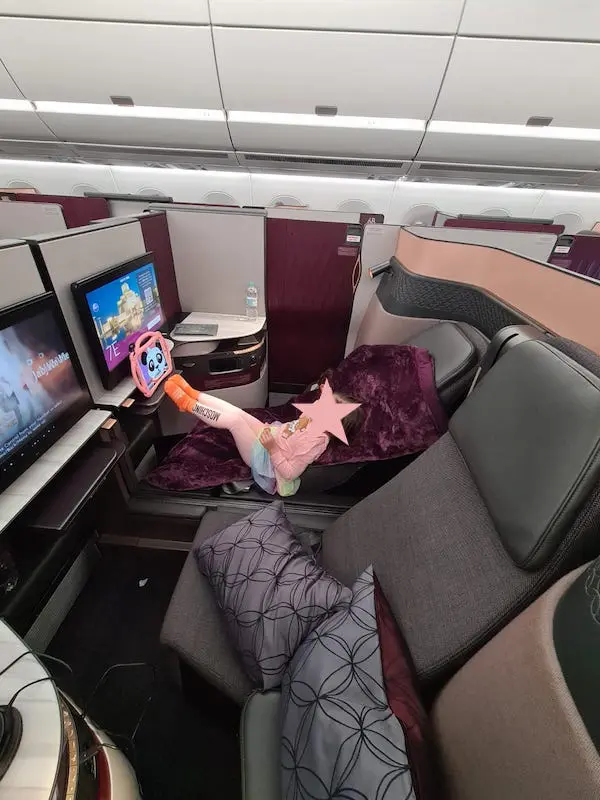 the best business class for toddler and families