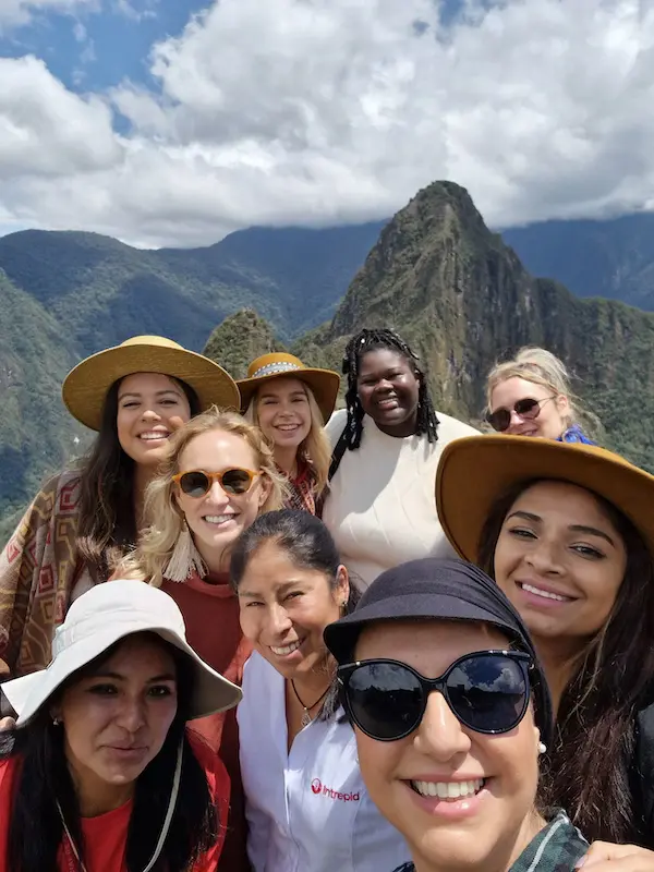 our female only travel group made it to machu picchu 