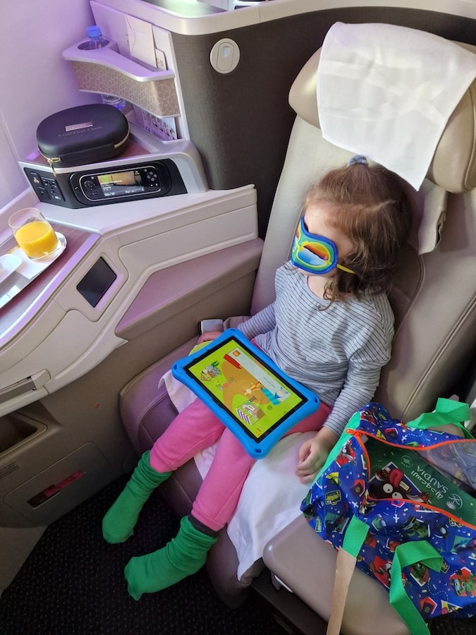business class review saudi airlines kids amenity kid and experience mtg