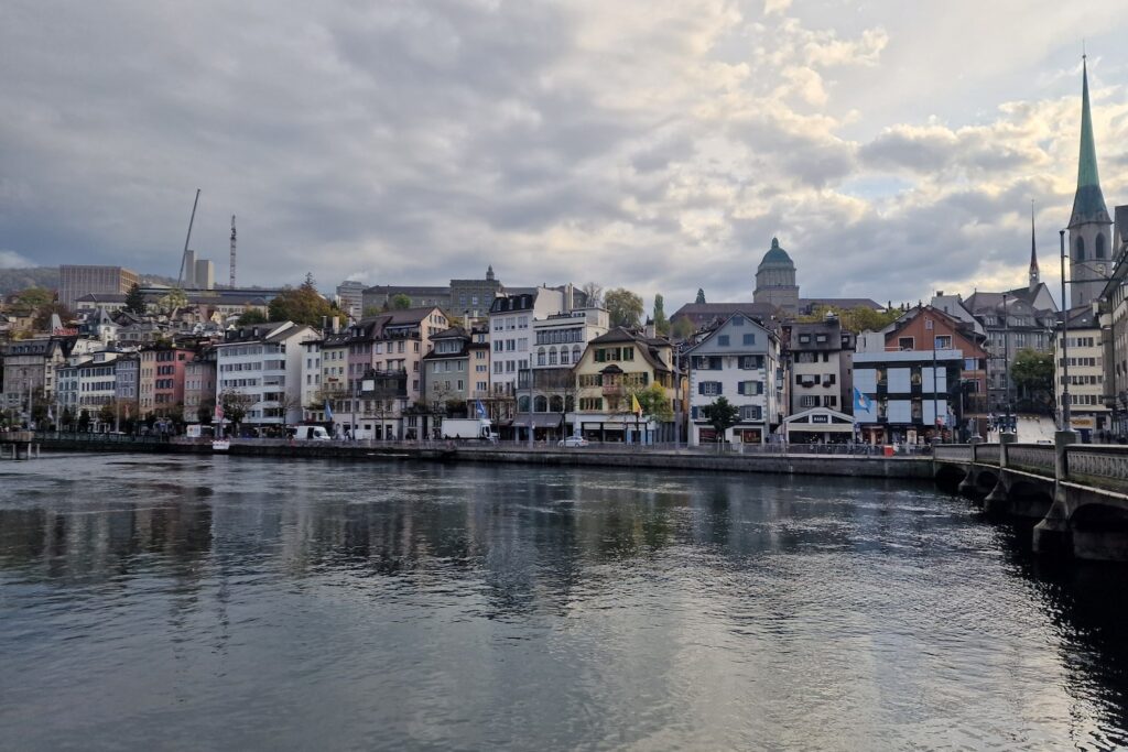 The picturesque old town of Zurich,one of the most popular muslim friendly destinations in europe is zurich